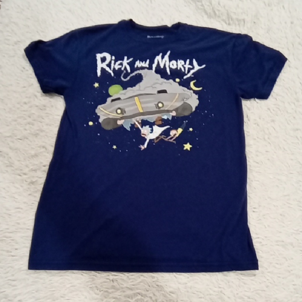 Cartoon Network Blue Rick and Morty Short Sleeve Tee